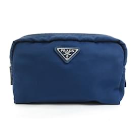 Prada-Prada Blue Nylon Pouch-Blue