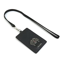 Prada-Prada Black Leather Travel Pass Case-Black