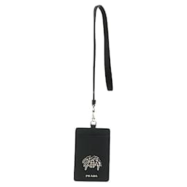 Prada-Prada Black Leather Travel Pass Case-Black