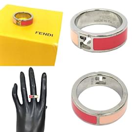 Fendi-Bague Bicolore Fendi-Argenté,Rose