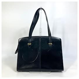 Bally-Bally Black Leather Tote Bag-Black