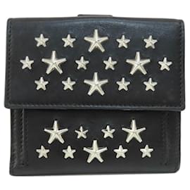 Jimmy Choo-Jimmy Choo Star Motif Bi-fold Wallet-Black