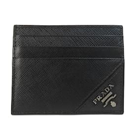 Prada-Prada Saffiano Leather Card Case-Black