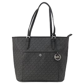 Michael Kors-Sac fourre-tout MK Signature de Michael Kors-Noir