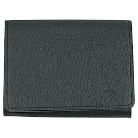 Louis Vuitton-Louis Vuitton Taiga Card Case-Black