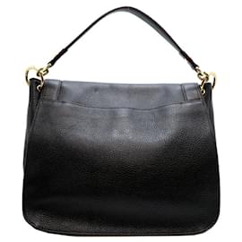 MCM-Sac à épaule en cuir vintage MCM pour femmes-Noir