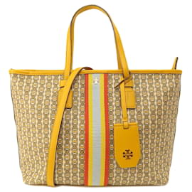 Tory Burch-Tory Burch Yellow PVC Tote Bag-Yellow