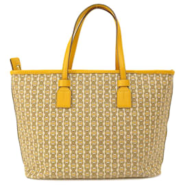 Tory Burch-Tory Burch Yellow PVC Tote Bag-Yellow