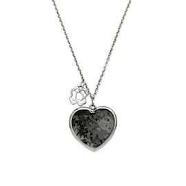 Christian Dior-Christian Dior Silver Heart Necklace-Silvery