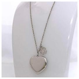 Christian Dior-Christian Dior Silver Heart Necklace-Silvery