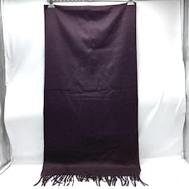 Hermès-Hermes Cashmere Scarf in Blue and Purple-Blue,Purple