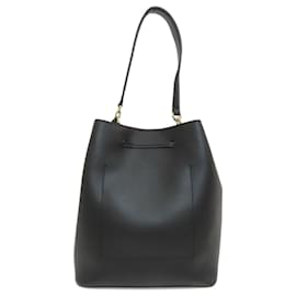 Ralph Lauren-Sac à main en cuir noir Ralph Lauren-Noir