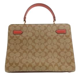 Coach-Coach C8208 Signature Handbag-Brown