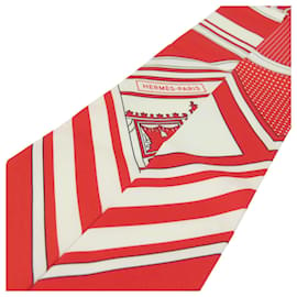 Hermès-Hermes Twilly Scarf in Red Silk-Red