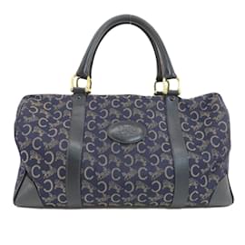 Céline-Celine C Sulky Boston Bag-Navy blue