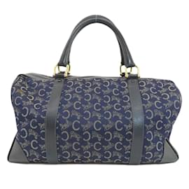 Céline-Celine C Sulky Boston Bag-Navy blue