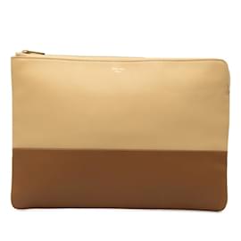 Céline-Celine Bicolor Clutch Bag-Brown,Yellow