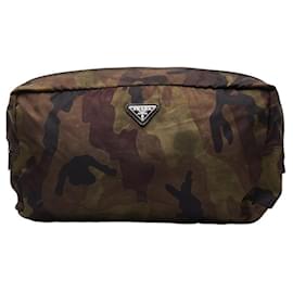 Prada-Prada Triangle Plate Camouflage Pouch-Multiple colors,Khaki