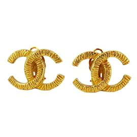 Chanel-Chanel Gold Plated Clip Earrings-Other