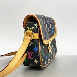 Louis Vuitton-Louis Vuitton Monogram Multicolor Sologne Shoulder Bag-Black