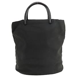 Prada-Prada Black Nylon Tote Bag-Black