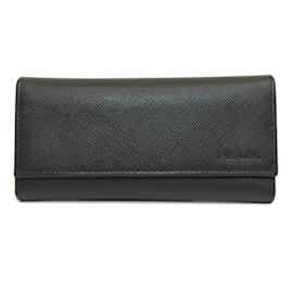 Prada-Prada Engraved Leather Key Case-Black