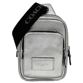 Coach-Coach CP141 Sling Bag-Black,Silvery