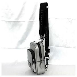 Coach-Coach CP141 Sling Bag-Black,Silvery