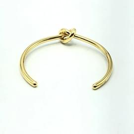 Céline-Celine Extra Thin Gold Charm Bracelet-Golden