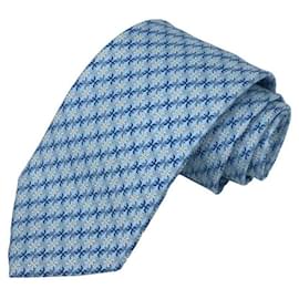 Hermès-Gravata de seda azul claro Hermes-Azul claro