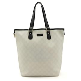 Gucci-Sac fourre-tout Gucci GG Supreme-Noir,Blanc