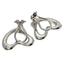 Tiffany & Co-Boucles d'oreilles clip en argent en forme de cœur Tiffany-Autre