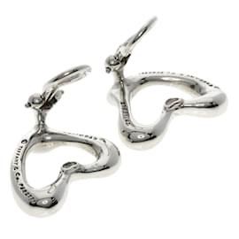 Tiffany & Co-Boucles d'oreilles en argent en forme de cœur Tiffany-Argenté