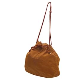 Prada-Prada Light Brown Nylon Shoulder Bag-Light brown