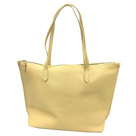 Borsa tote in pelle Furla gialla limone D'oro
