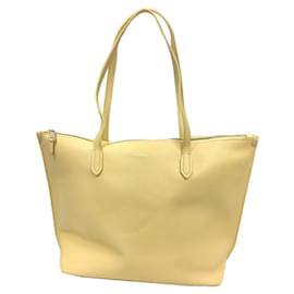 Furla-Furla Leather Tote Bag in Lemon Yellow-Golden