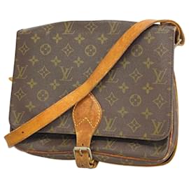 Louis Vuitton-Louis Vuitton Monogram Shoulder Bag-Brown,Monogram