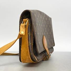 Louis Vuitton-Louis Vuitton Monogram Shoulder Bag-Brown,Monogram