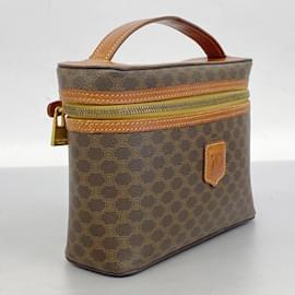 Céline-Celine Vanity Bag Macadam Brown-Brown