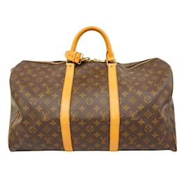 Louis Vuitton-Louis Vuitton Monogram Keepall 50 Boston Bag-Brown,Monogram