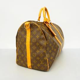 Louis Vuitton-Louis Vuitton Monogram Keepall Bandouliere 50-Brown,Monogram