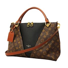 Louis Vuitton-Louis Vuitton Monogram V Tote MM Handbag-Brown,Monogram