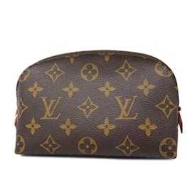 Louis Vuitton-Louis Vuitton Monogram Pouch Pochette Tick M47515-Brown,Monogram