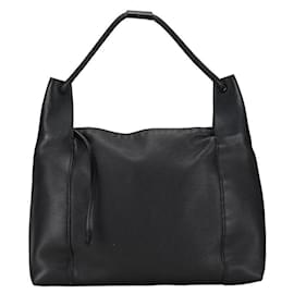 Gucci-Gucci Black Leather Shoulder Bag-Black