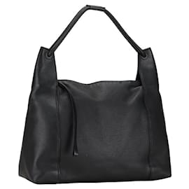 Gucci-Gucci Black Leather Shoulder Bag-Black