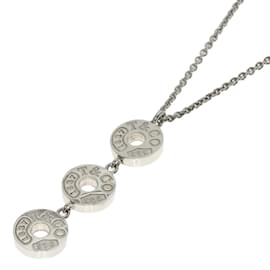 Tiffany & Co-Tiffany Three Drop Circle Necklace in Silver-Other