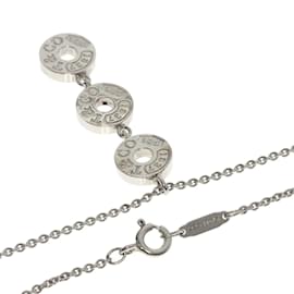 Tiffany & Co-Tiffany Three Drop Circle Necklace in Silver-Other