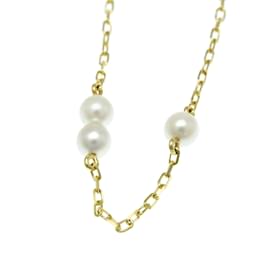 Mikimoto-Mikimoto Pearl Station Bracelet-Golden