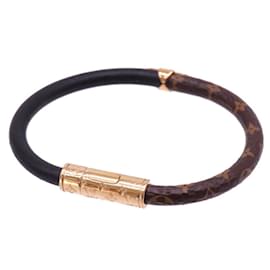 Louis Vuitton-Bracelet Charme Monogram Louis Vuitton-Marron,Noir