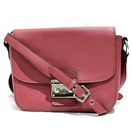 Miu Miu-Miu Miu Pink Leather Shoulder Bag-Pink